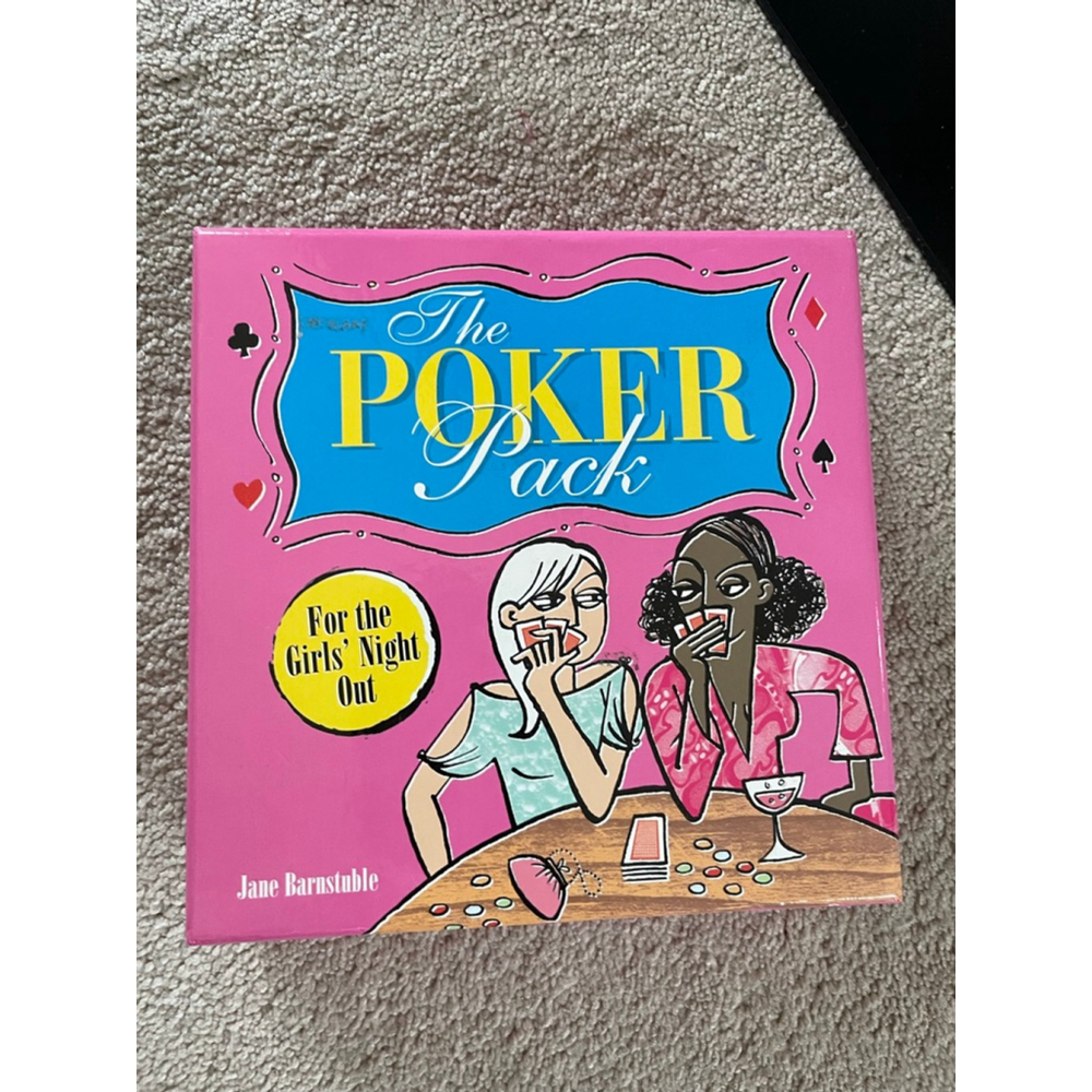 Women's Barron's The Poker Pack Card Game One Size Pink Blue